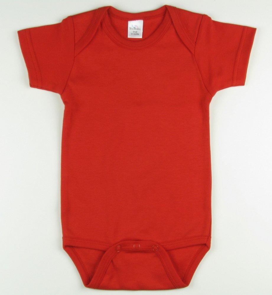 Personalized Baby Onesie Slagan's Creations Red 